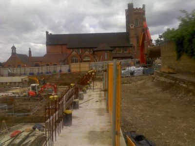 Church from Natal Road (Retaining Wall in Foreground)

