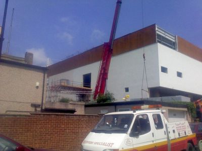 Access Panel at Rear of Rink
