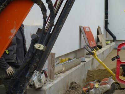Works at Front Corner of Leisure Centre from Natal Road
