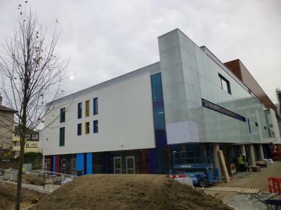 Front of Leisure Centre from High Road
