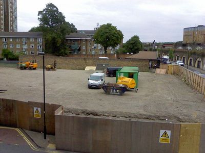 Pope's Road Site from Brixton Rec 18/08/2011
