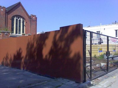 Sunday School Hoardings from Church Side 19/08/2011
