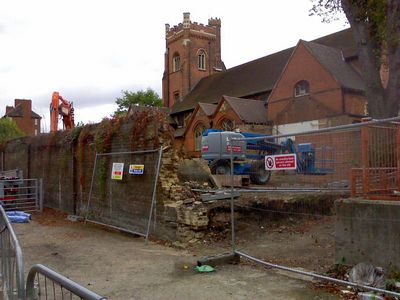 Sunday School Demolition from Rink Side 07/10/2011
