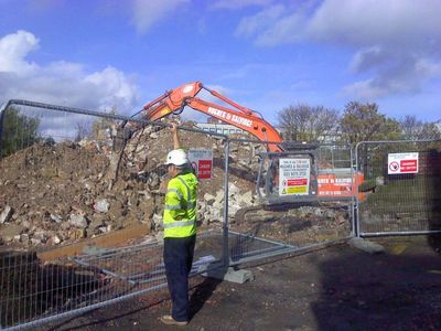 Demolition Behind Rink
