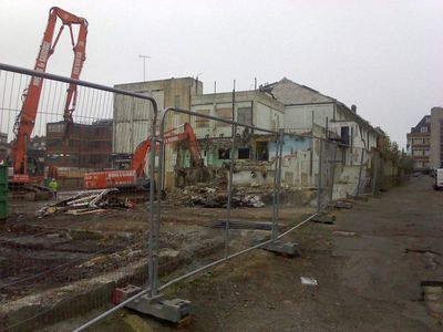 Demolition at Rear of Swimming Pool
