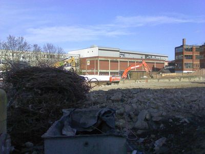 View Across Rear of Site Towards Railway
