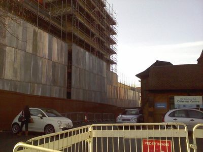 Bus Garage Scaffolding
