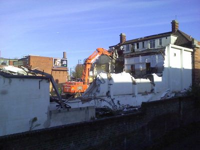 Demolition at Rear of Swimming Pool
