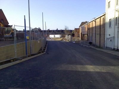 New Surface Between Church and Rink
