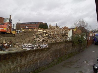 Demolition at Rear of Swimming Pool
