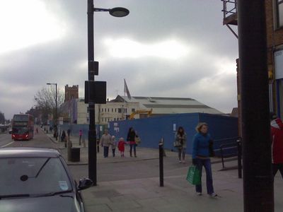 Central Section of Rink Building Gone
