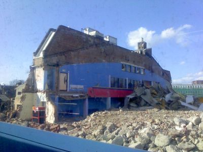 Remains of Back of Rink
