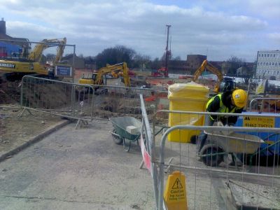 Across Site between Rink and Railway
