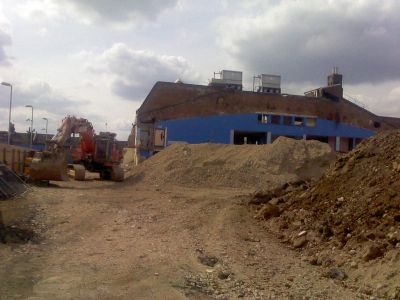 Remains of Back of Rink
