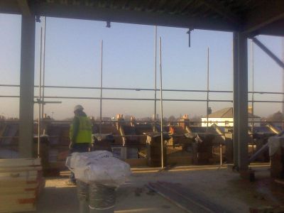 Across Ice Slab towards  Ellora Road
