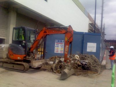 Works at Back of Leisure Centre
