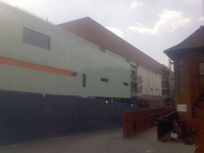 Side of Leisure Centre from Church Forecourt
