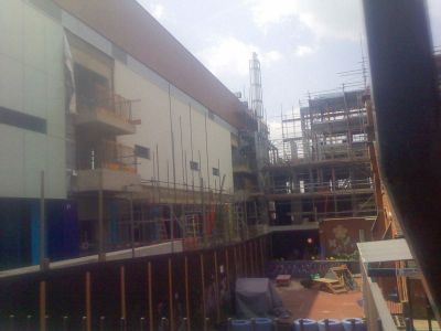 Side of Leisure Centre from Church Steps
